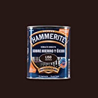 Hammerite Esmalte directo sobre hierro y óxido Liso Brillante Marrón 750 ml